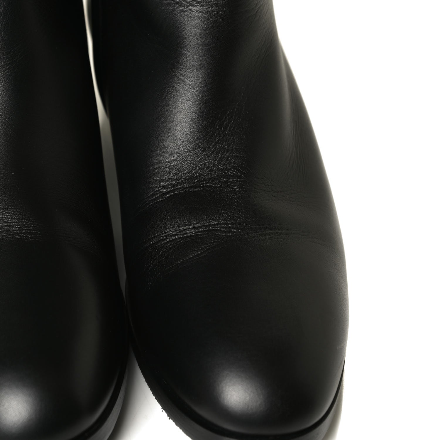 Gucci Calfskin Buttons Lifford Knee High Boots 38 Black 6 of 10
