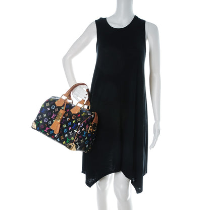 Louis Vuitton Monogram Multicolor Speedy 30 Black 2 of 8