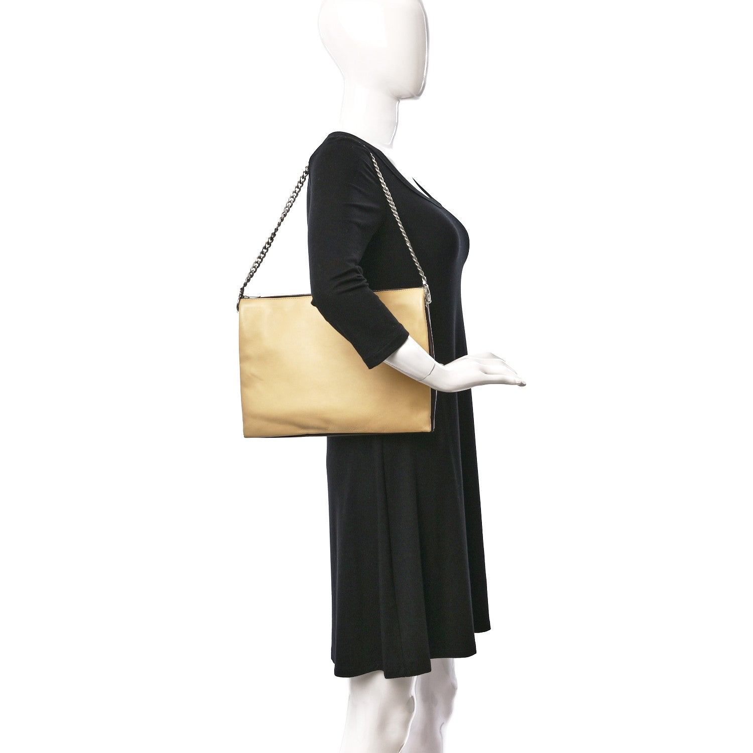 Celine Lambskin Soft Trio Zipped Bag Vanilla 2 of 17
