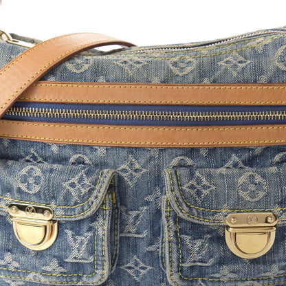 Louis Vuitton Monogram Denim Baggy PM Blue 9 of 9