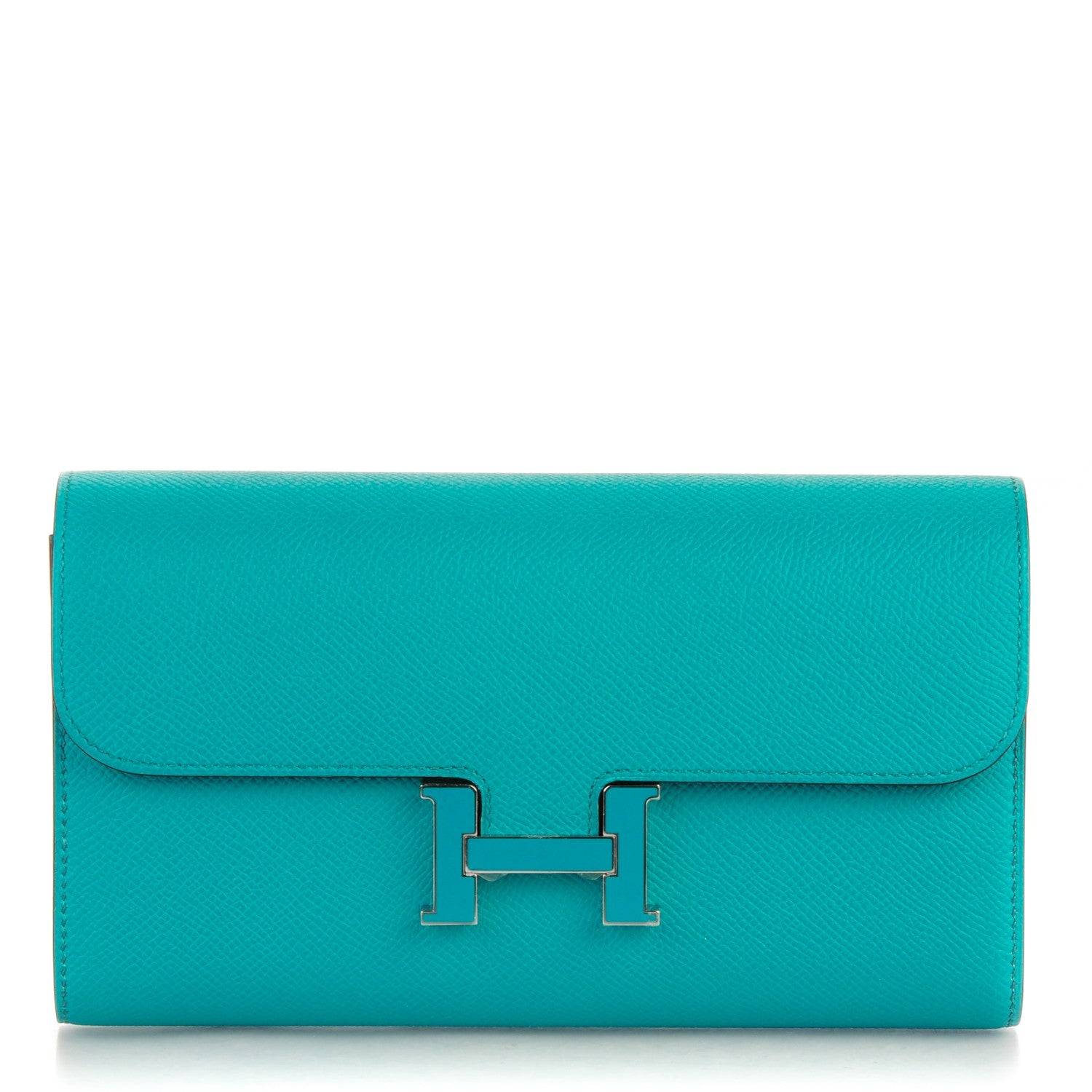 Hermes Epsom Constance Long Wallet Bleu Paon 1 of 7