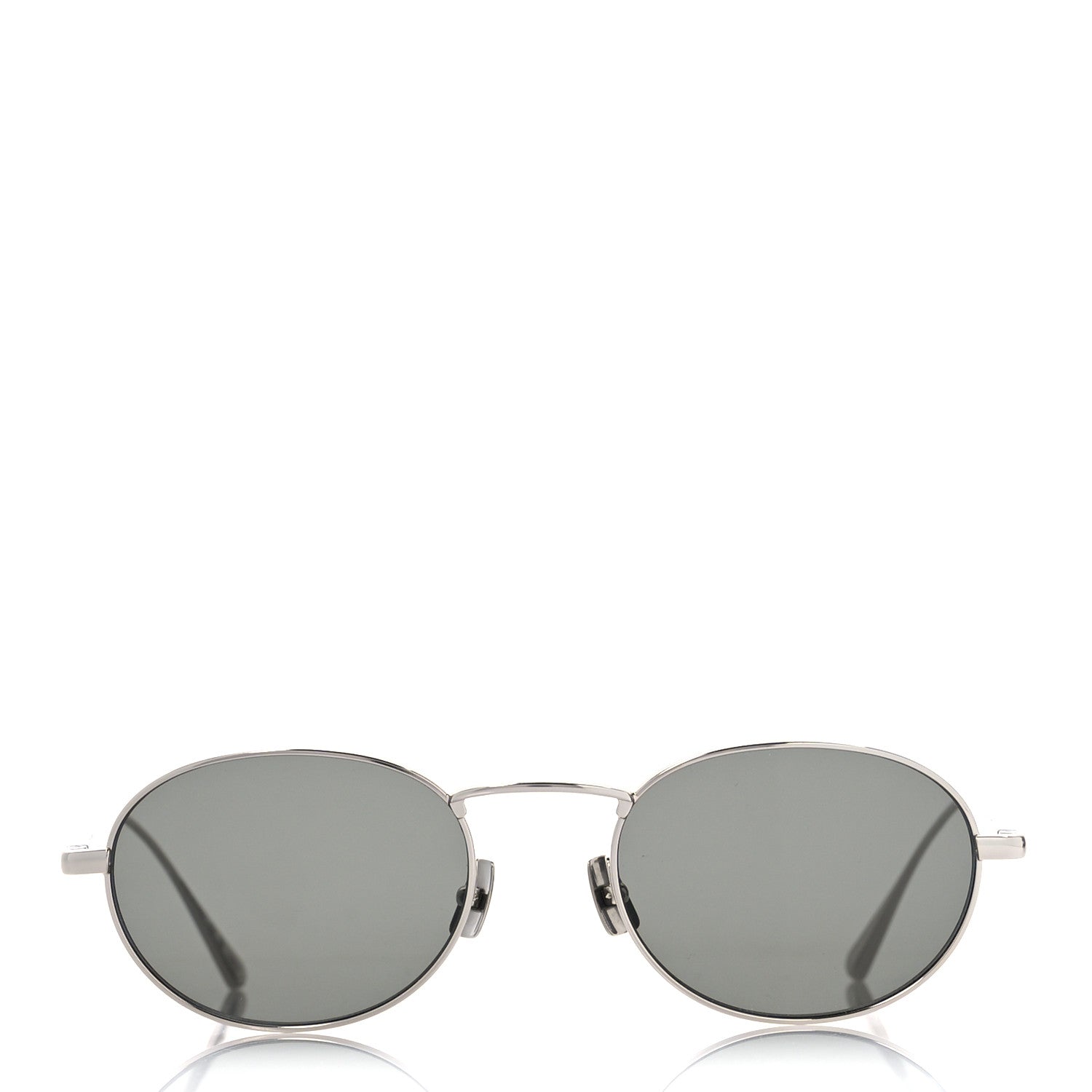 Saint Laurent Metal Aviator Sunglasses SL799 Silver Gray 2 of 9