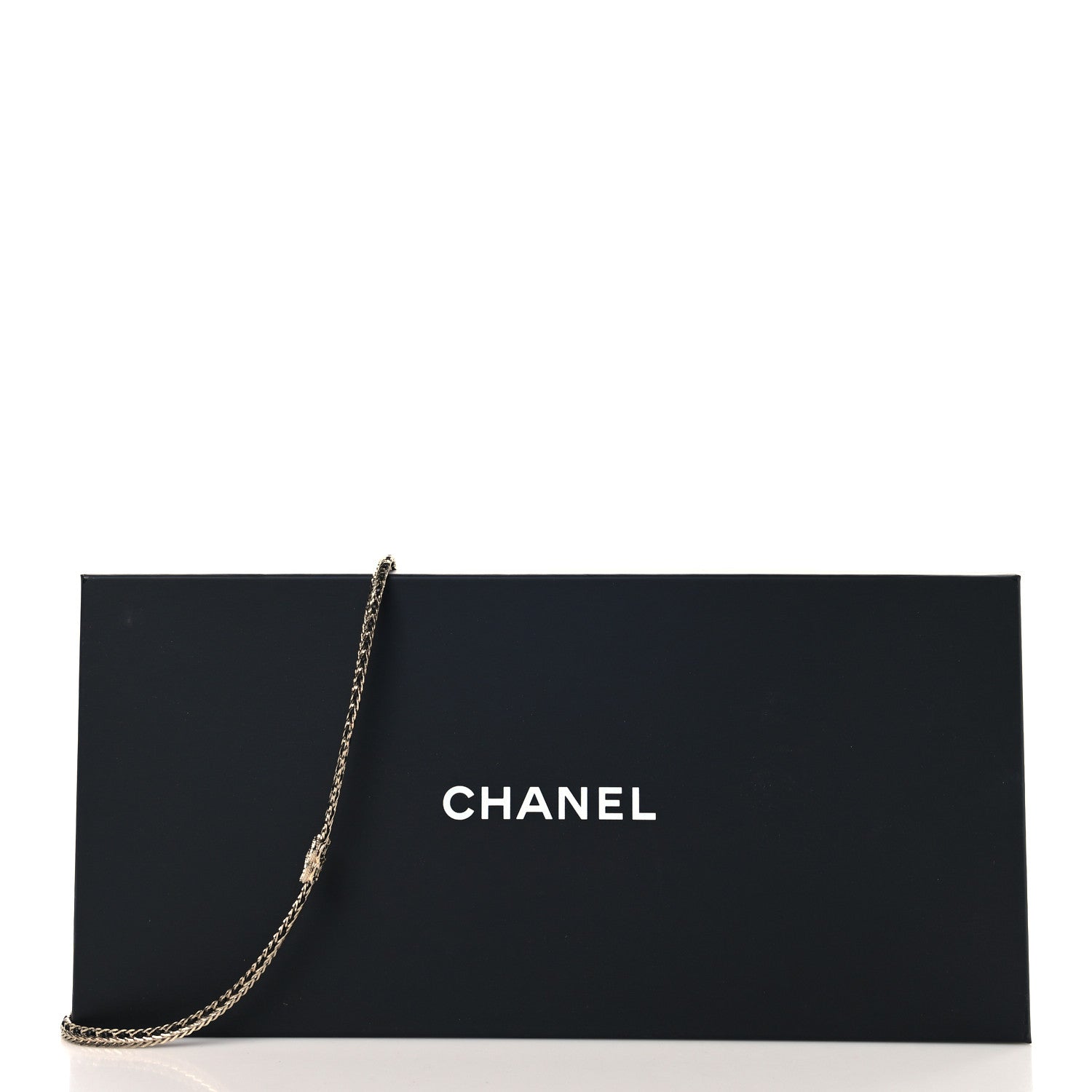 Chanel Lambskin Crystal Chain CC Fancy Belt 75 30 Gold Black 4 of 4