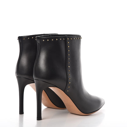Valentino Garavani Calfskin Lovestud Ankle Boots 36 Black 4 of 8