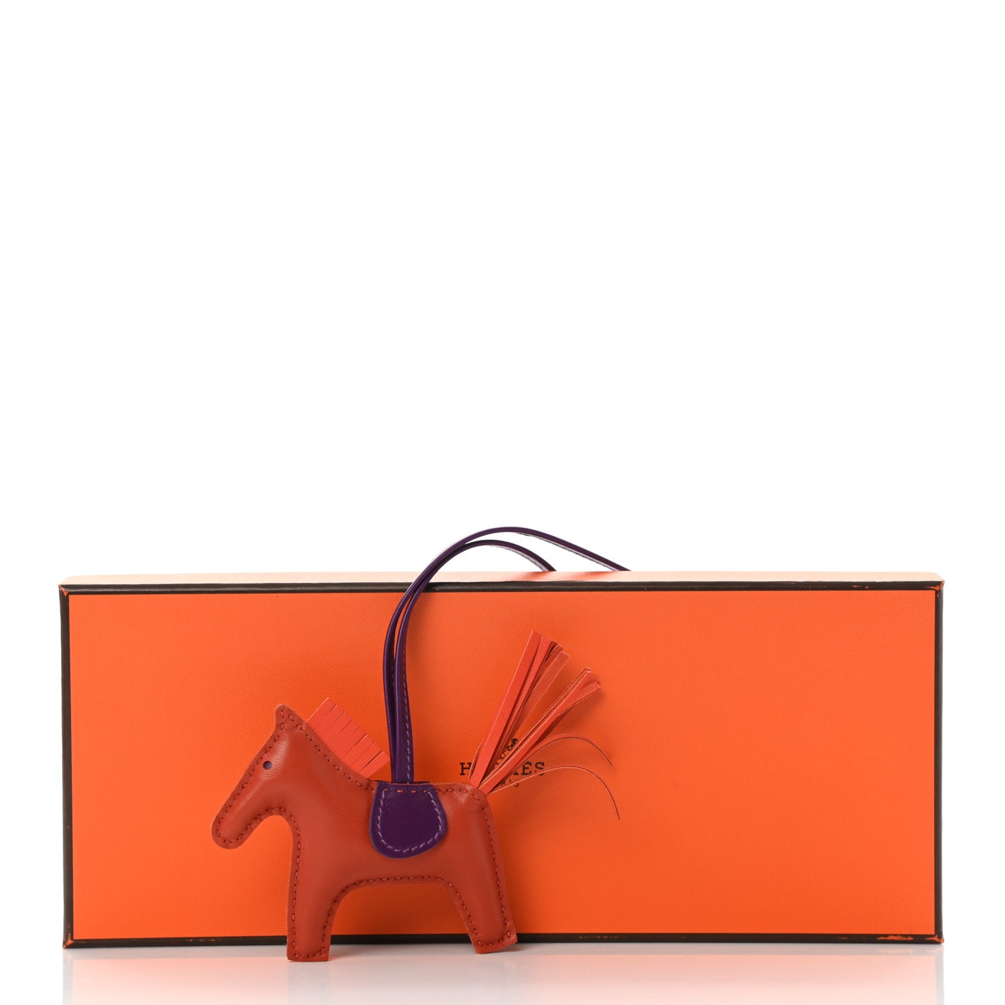 Milo Lambskin Grigri Rodeo Horse Bag Charm PM Gold