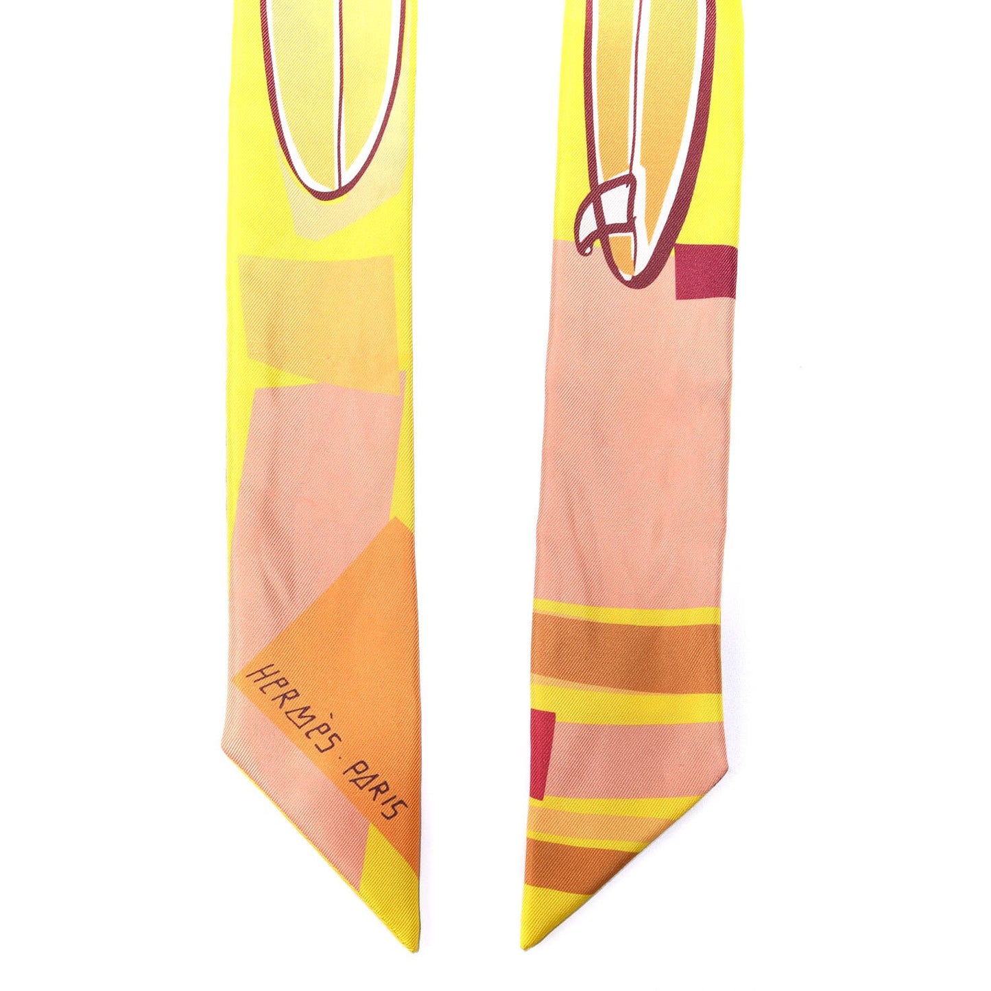 Silk Sea Surf and Fun Twilly Jaune Vif Abricot Soleil