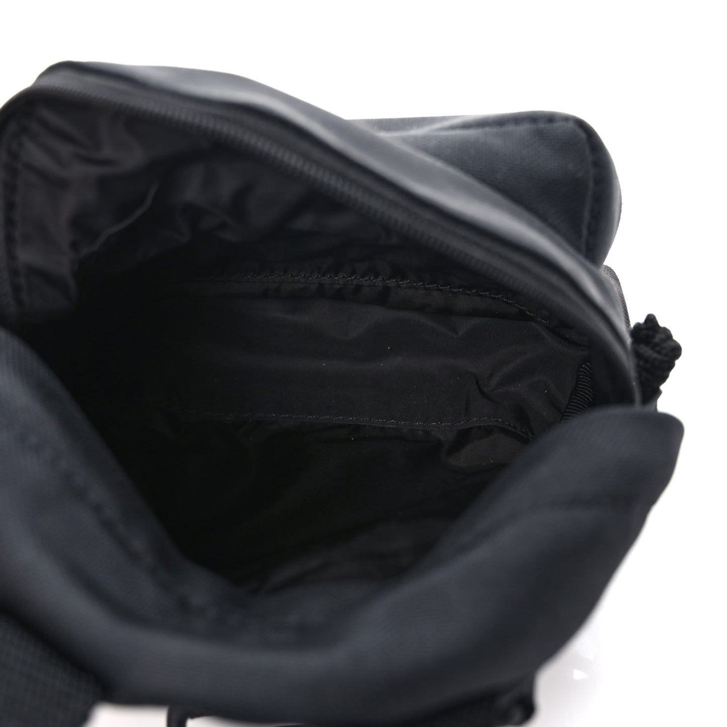 Recycled Casual Nylon Mini Oversized Backpack Black