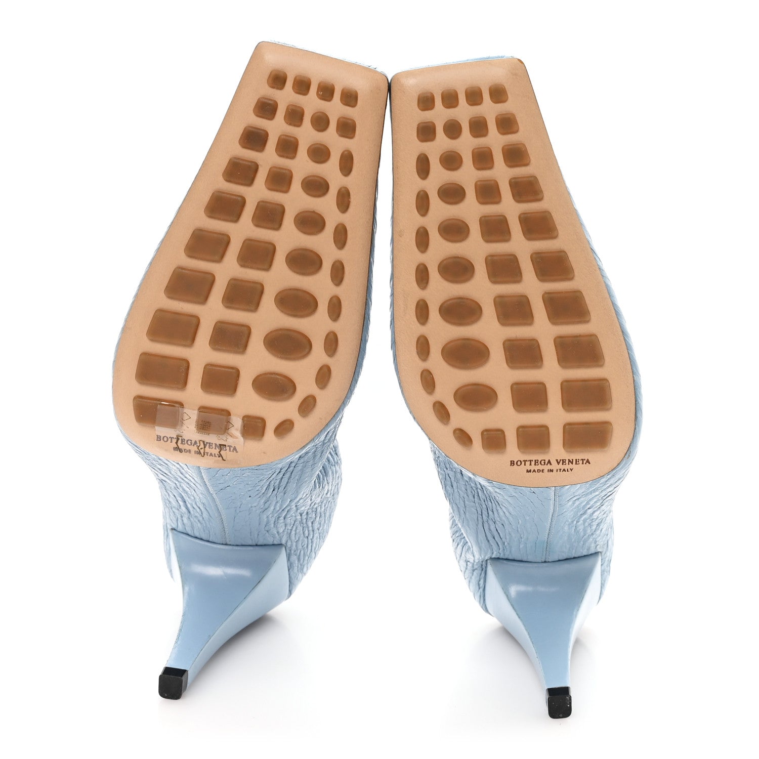 Bottega Veneta Crunch Calfskin Sharpei Pumps 37 Ice 6 of 9