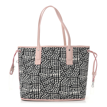 MCM Visetos Medium Liz Reversible Shopper Tote White Soft Pink 3 of 22