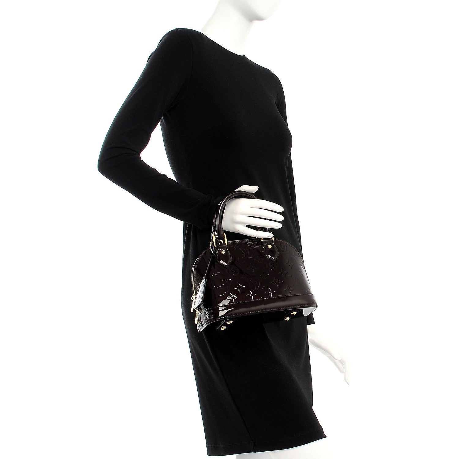 Louis Vuitton Vernis Alma BB Amarante 3 of 9