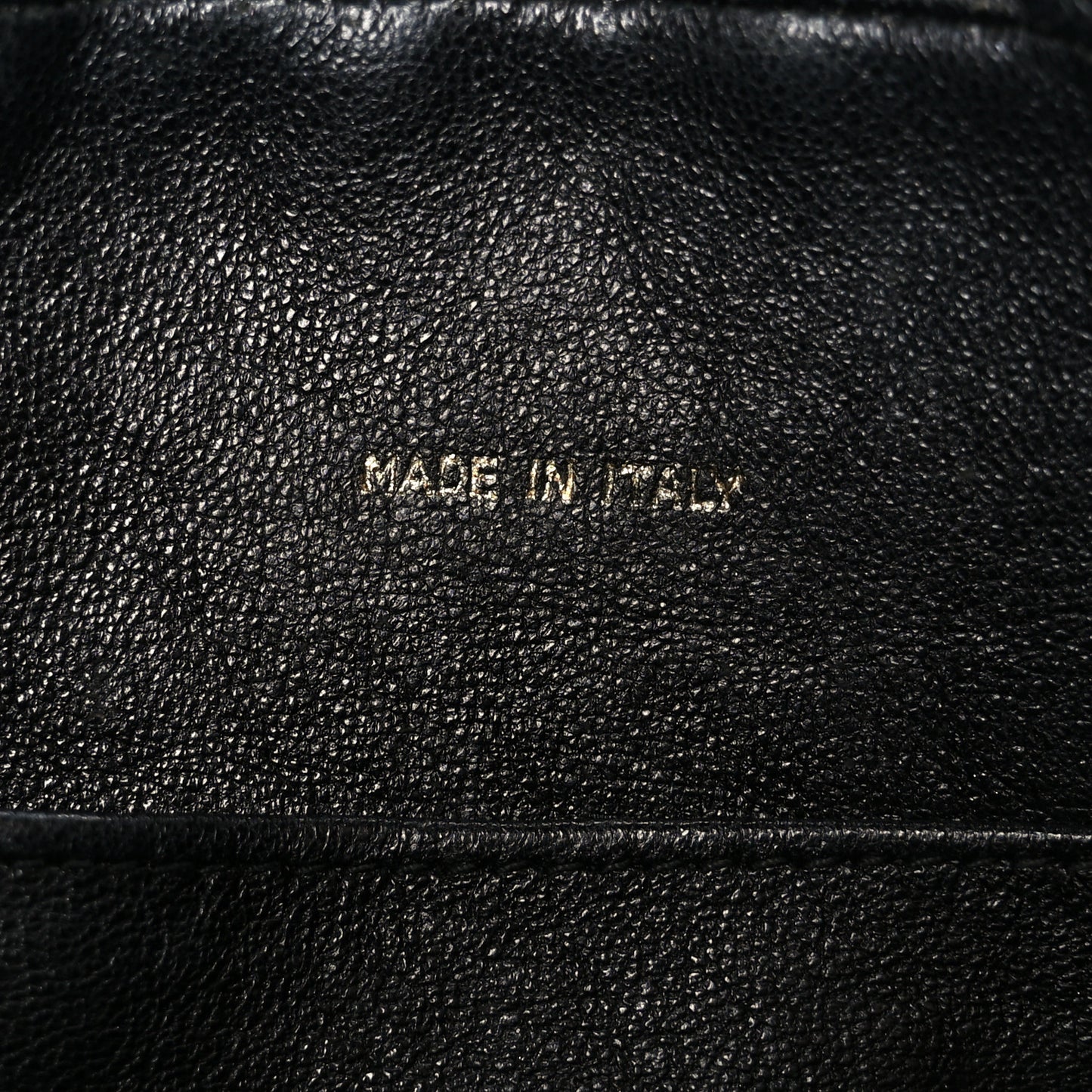 Lambskin Quilted Small Diamond CC Camera Case Black