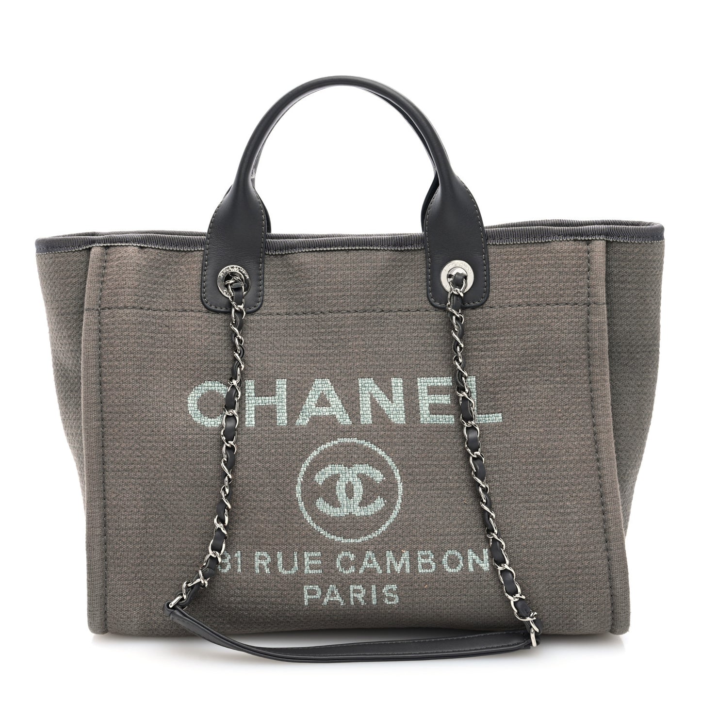 Mixed Fibers Small Deauville Tote Grey