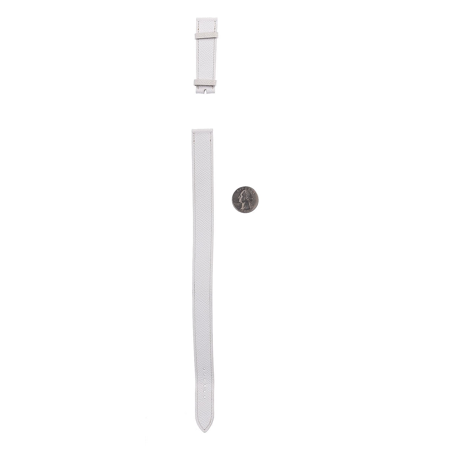 Hermes Epsom Heure H Hour Watch XS Double Tour Strap White 2 of 3