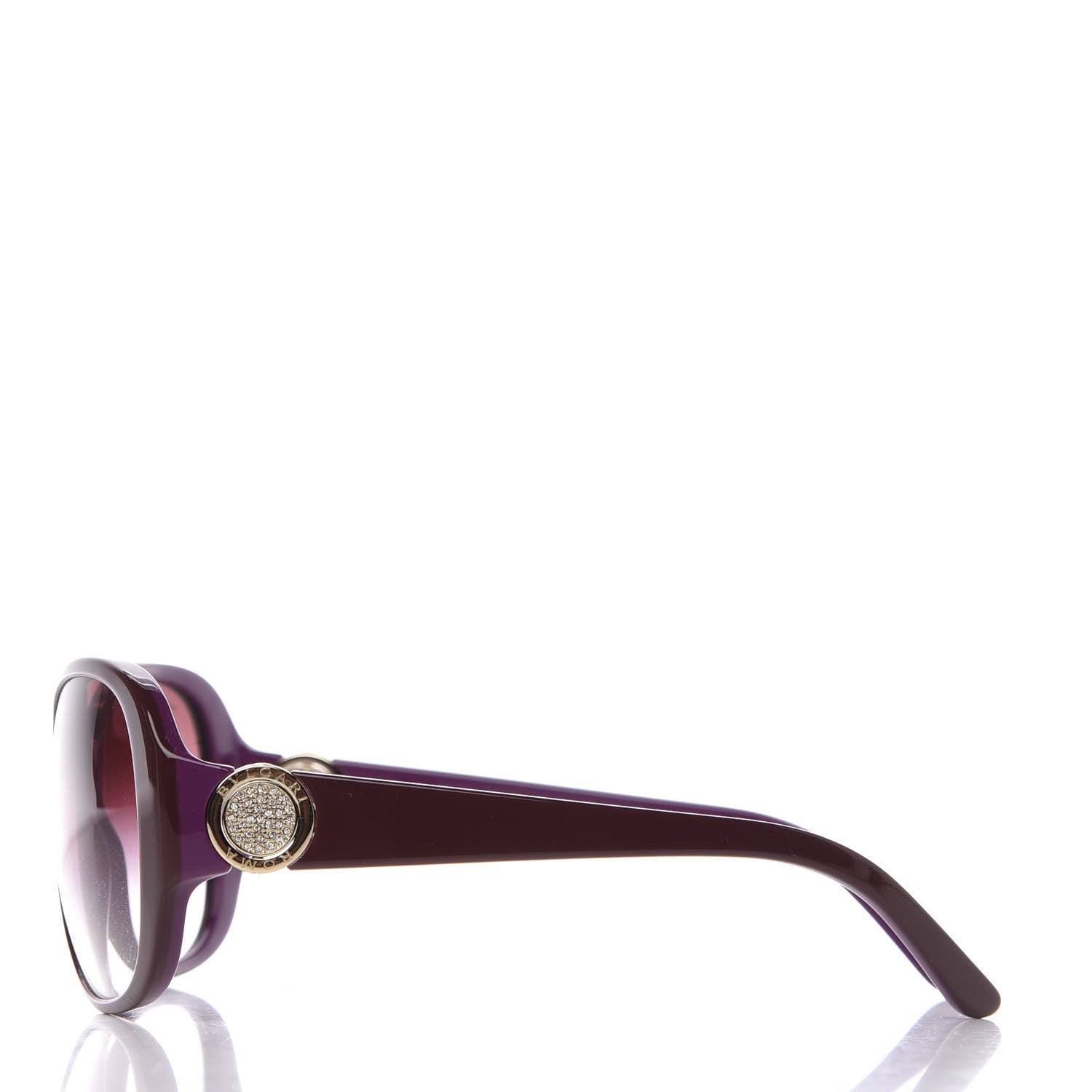 Bulgari Crystal 8138 B Sunglasses Burgundy 3 of 8