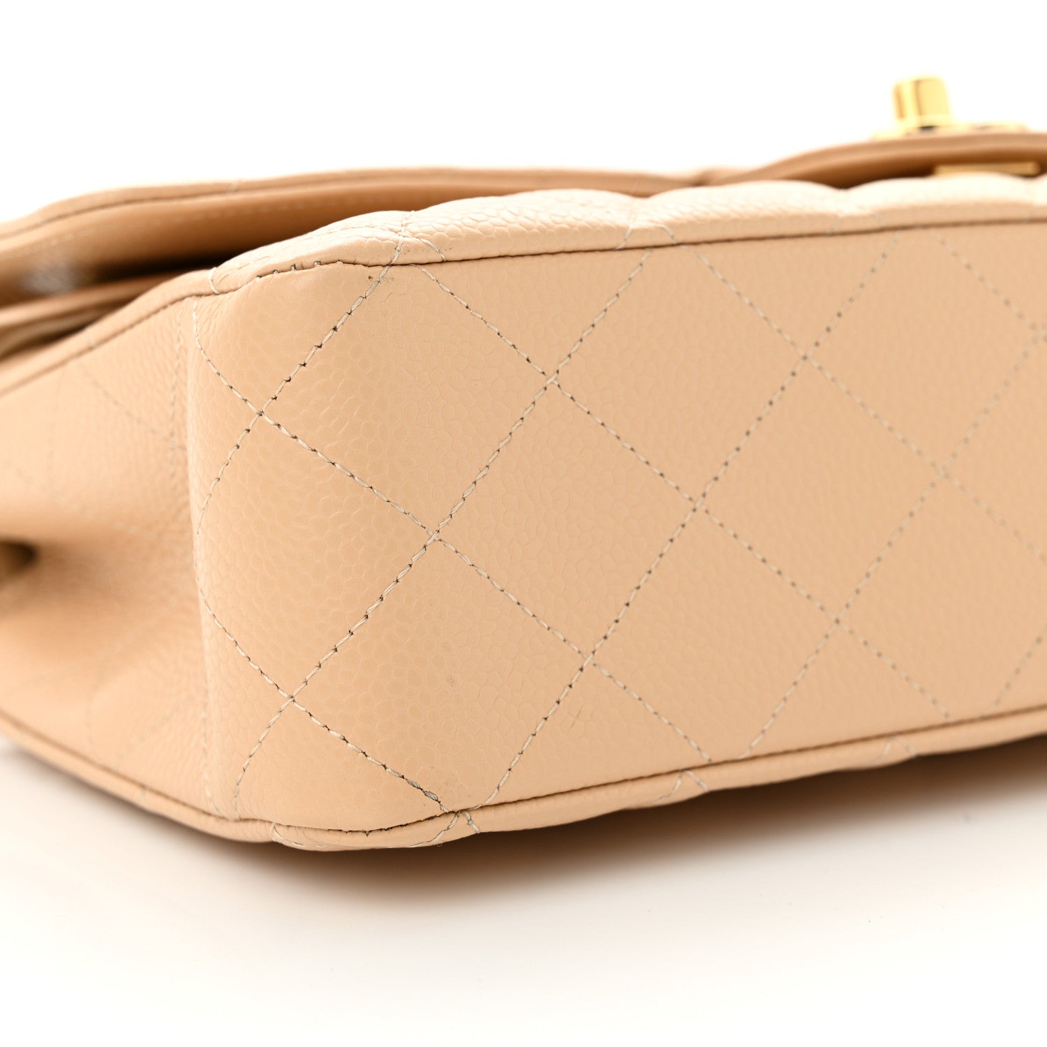 Chanel Caviar Quilted Medium Double Flap Beige 9 of 12