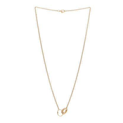 Cartier 18K Yellow Gold Interlocking LOVE Necklace 3 of 4
