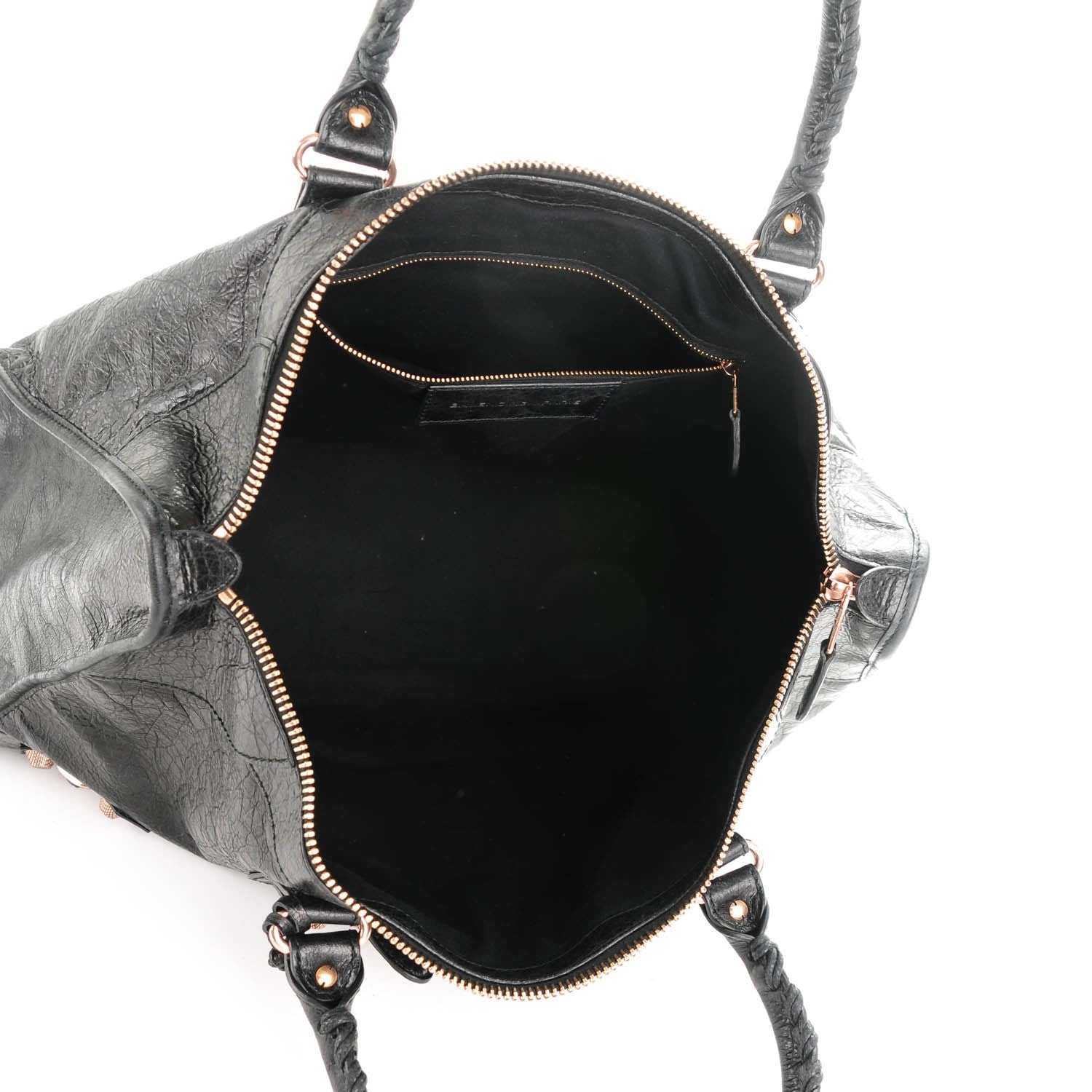 Balenciaga Agneau Giant 12 Rose Gold Hardware Work Black 6 of 9