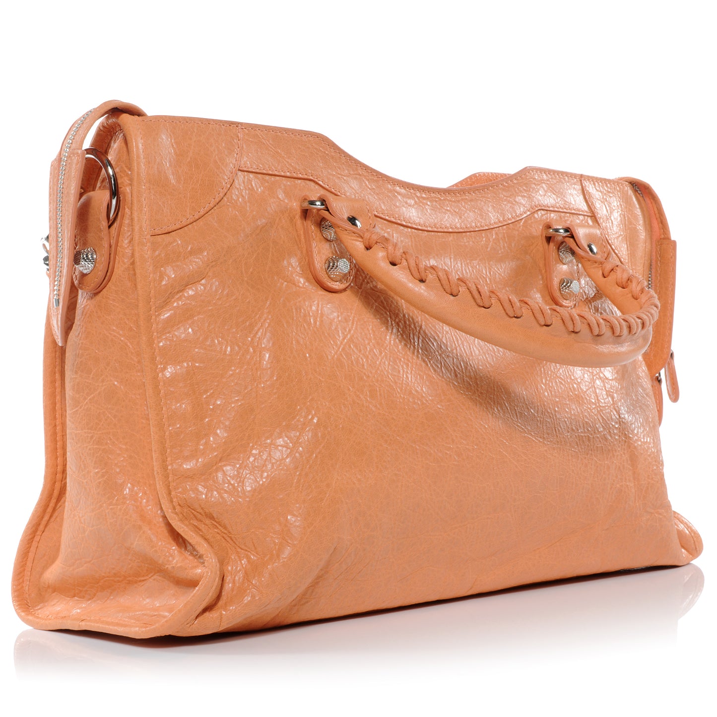 Agneau Giant 12 Silver Hardware City Rose Blush