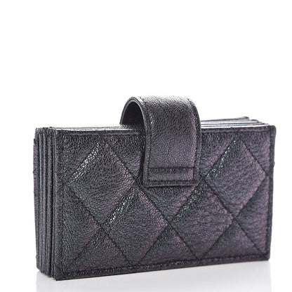 Chanel Iridescent Caviar Quilted Card Holder Black 3 of 8