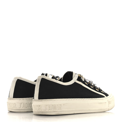 Christian Dior Canvas Walk'N'Dior Low Top Sneakers 37.5 Black 5 of 9