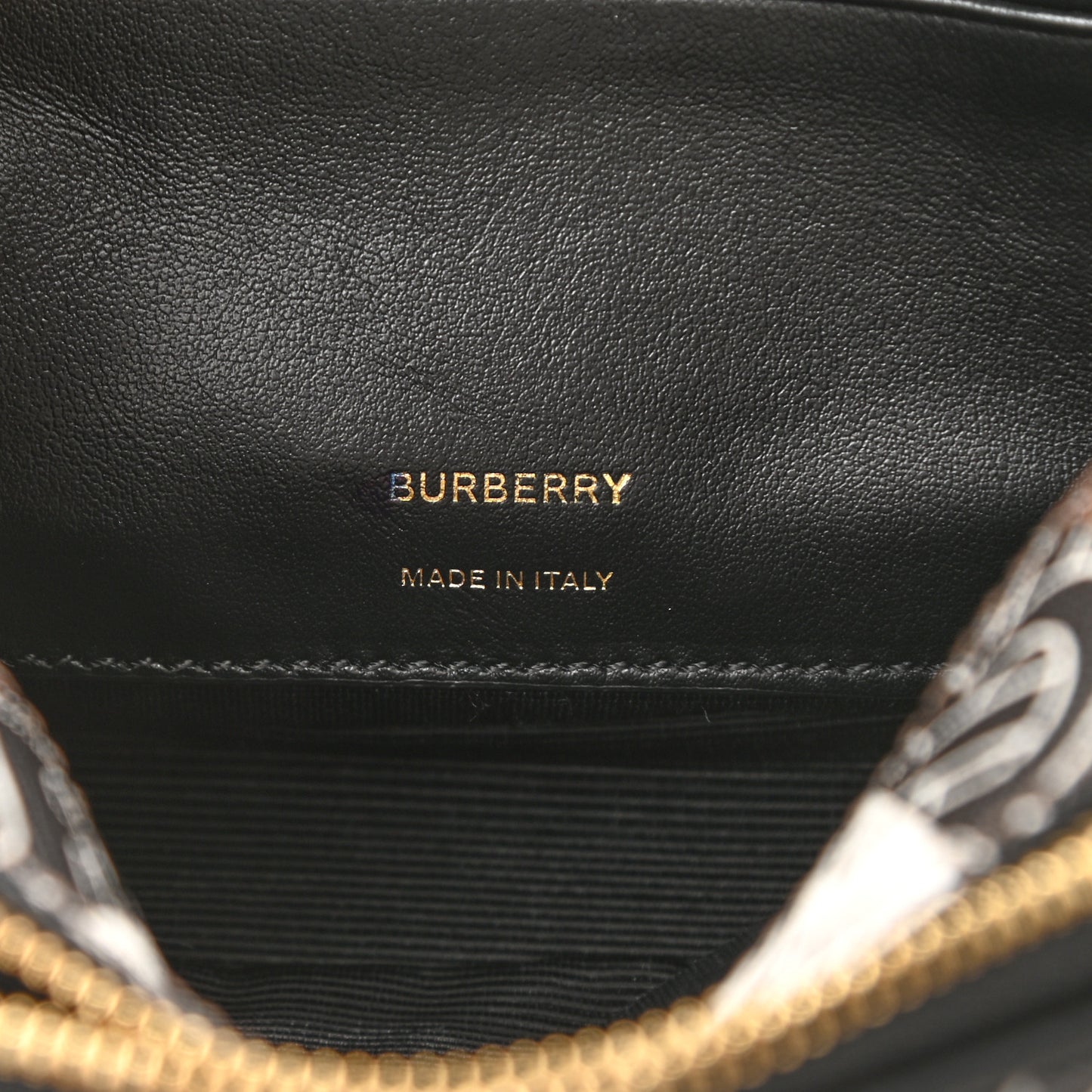 E-Canvas Monogram Stripe Micro Camera Bag Bridle Brown