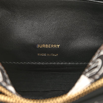 Burberry E-Canvas Monogram Stripe Micro Camera Bag Bridle Brown 7 of 10