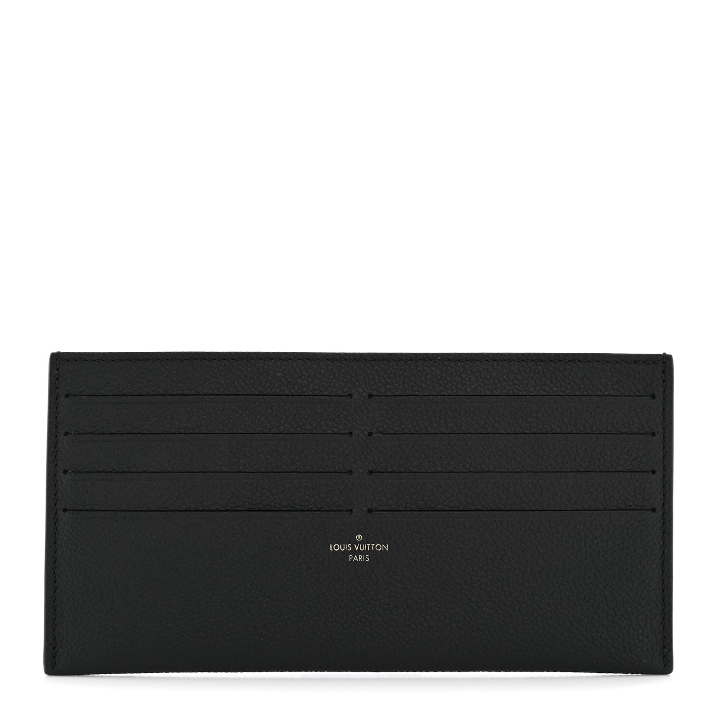 Calfskin Felicie Chain Wallet Card Holder Insert Black