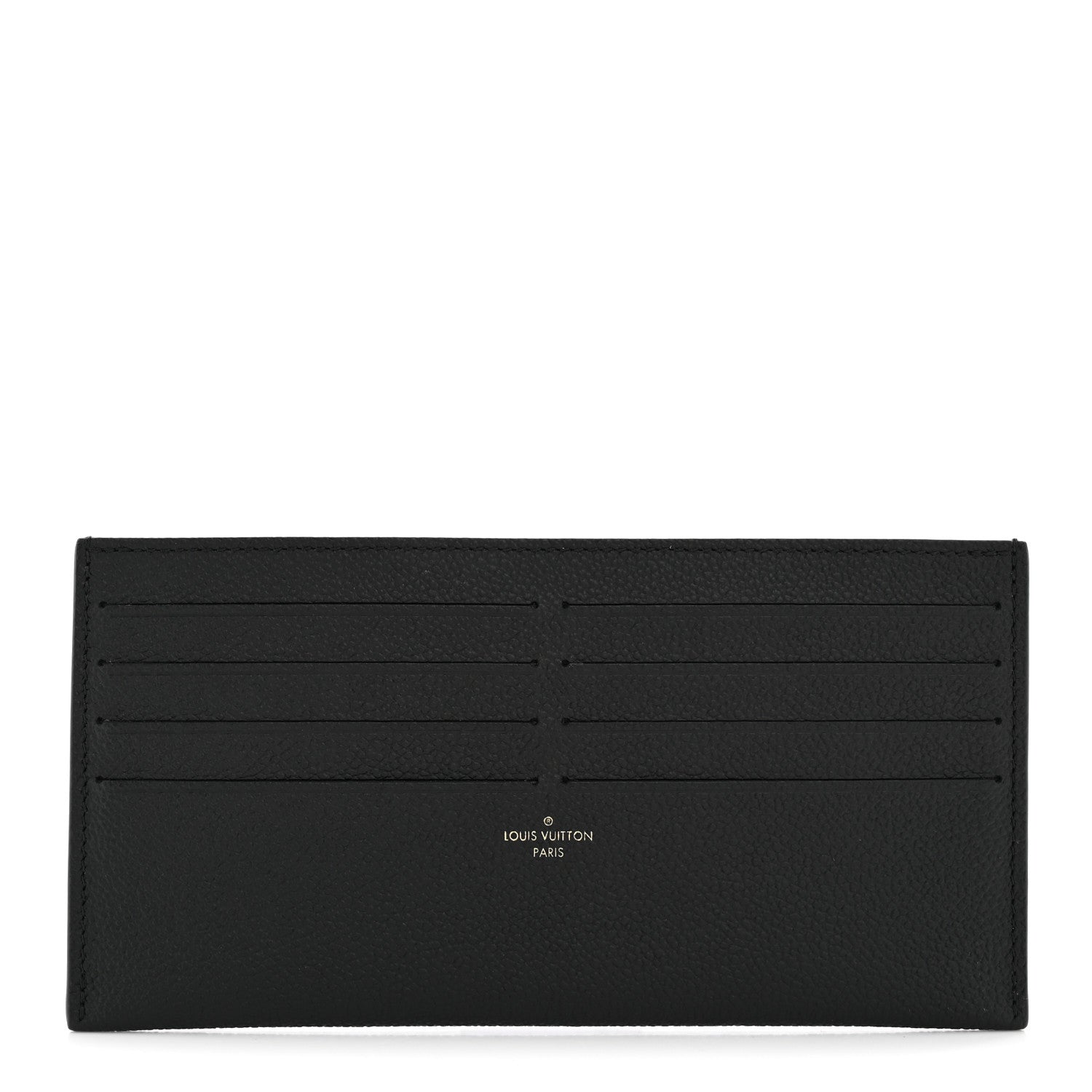 Louis Vuitton Calfskin Felicie Chain Wallet Card Holder Insert Black 1 of 6