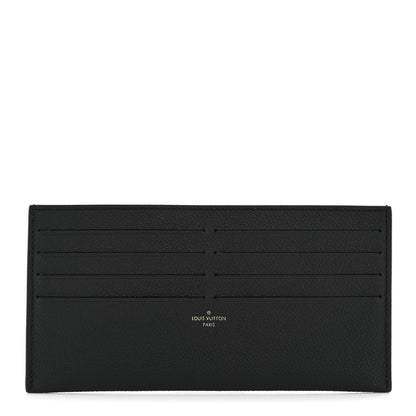 Louis Vuitton Calfskin Felicie Chain Wallet Card Holder Insert Black 1 of 6