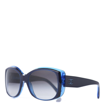 Chanel Mother of Pearl CC Sunglasses 5227-H Blue 1 of 8