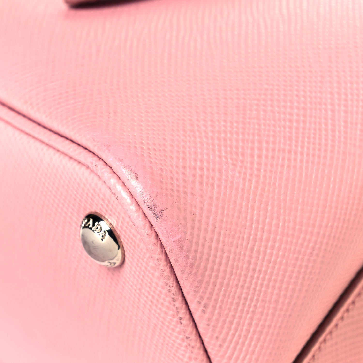 Prada Saffiano Cuir Small Double Handle Tote Pesco 15 of 23