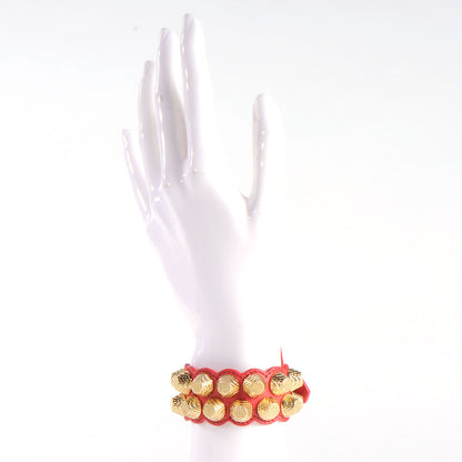 Balenciaga Agneau Giant Bracelet Red 2 of 8