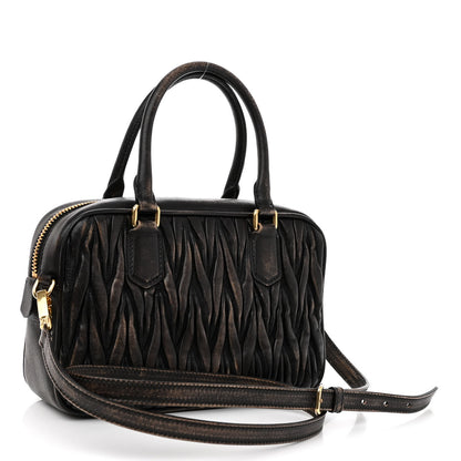 Miu Miu Nappa Matelasse Arcadie Top Handle Bag Sand Coffee 3 of 11