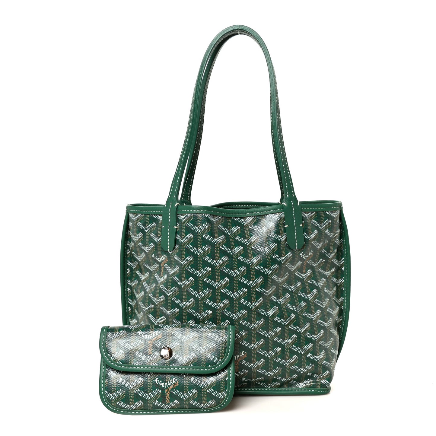 Goyardine Reversible Mini Anjou Green