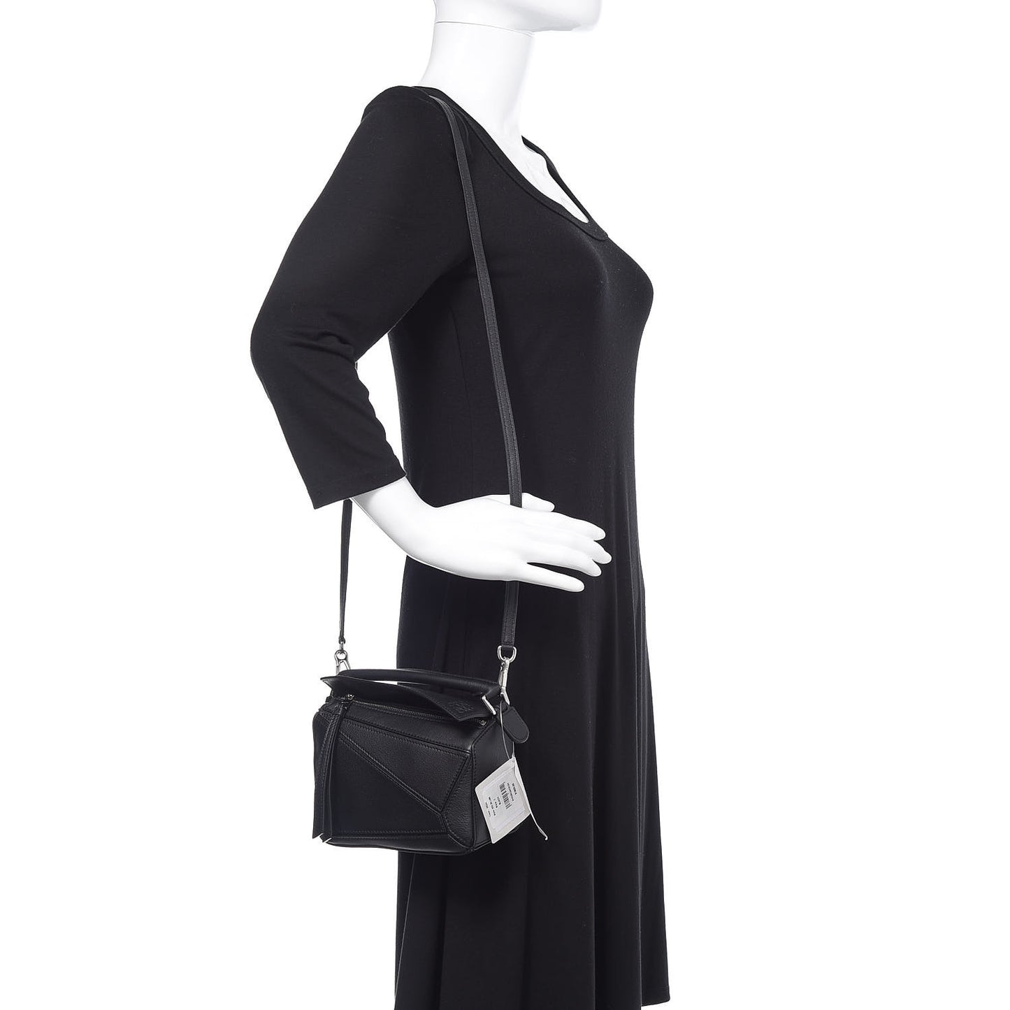 Calfskin Mini Puzzle Bag Black