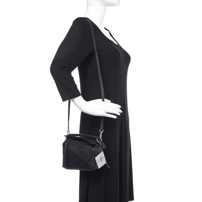 Loewe Calfskin Mini Puzzle Bag Black 2 of 10
