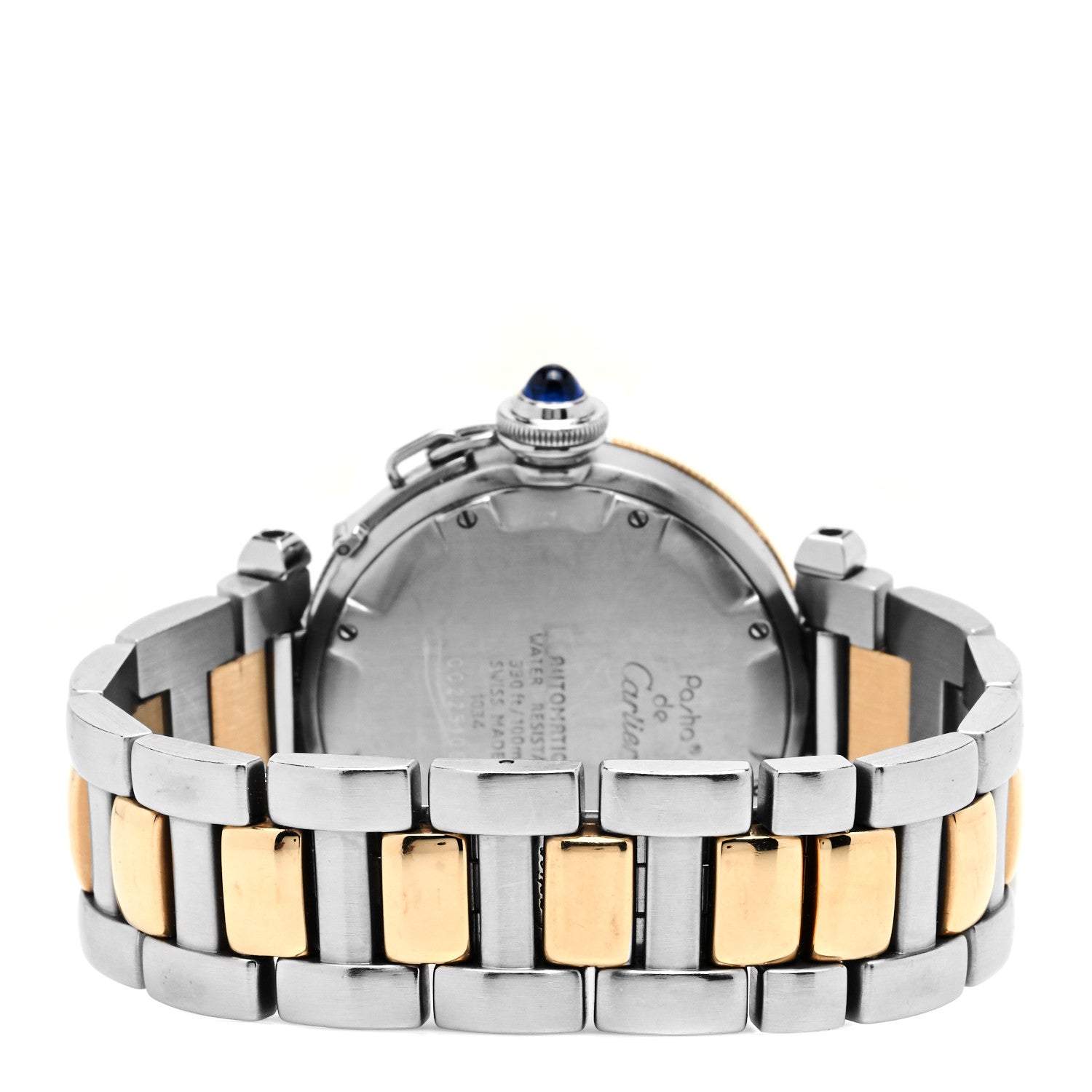 Cartier Stainless Steel 18K Yellow Gold 35mm Pasha C Automatic Watch 3 of 5