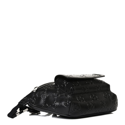 Gucci Calfskin GG Tennis Embossed Pocket Belt Bag Black 4 of 14
