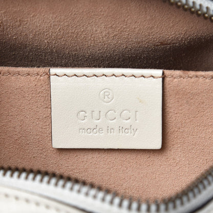 Gucci Calfskin Matelasse Mini GG Marmont Chain Shoulder Bag White 6 of 12
