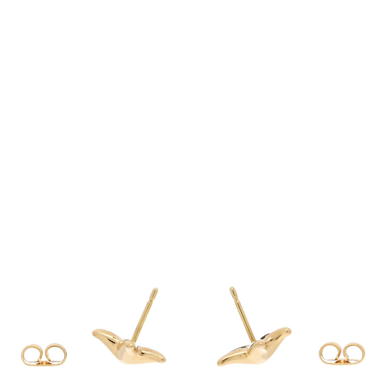 Tiffany 18K Yellow Gold 12mm Elsa Peretti Starfish Earrings 3 of 4