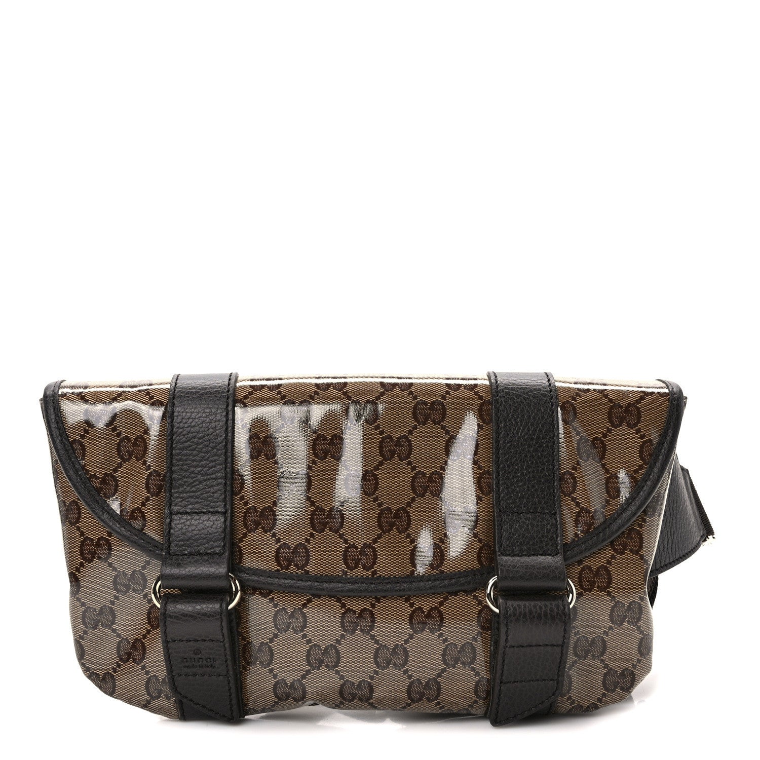 Gucci Crystal Monogram Waist Belt Bag Brown 1 of 10