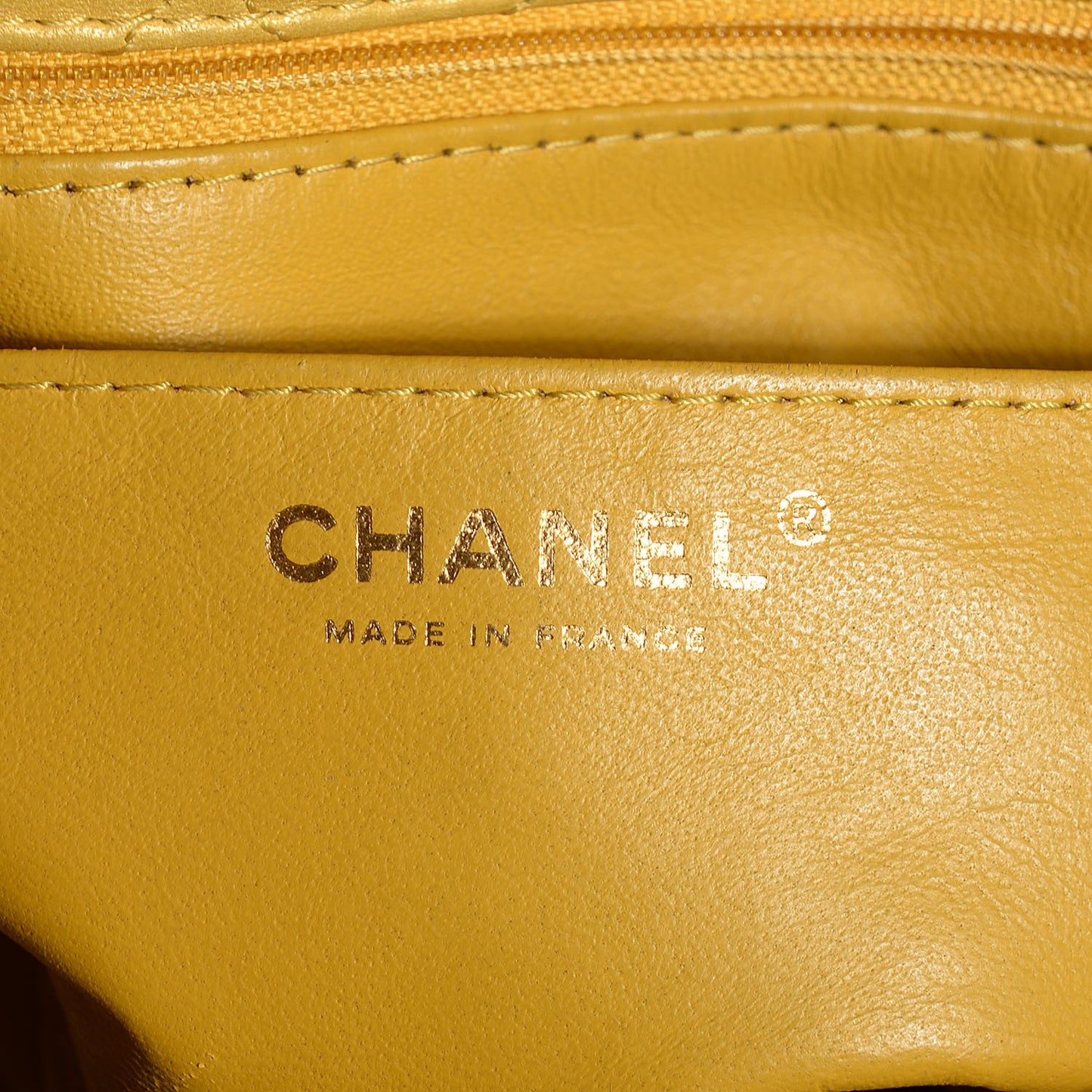 Lambskin Quilted Medium Precious Jewel Single Flap Yellow