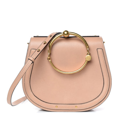 Chloe Calfskin Suede Medium Nile Bracelet Bag Biscotti Beige 1 of 14