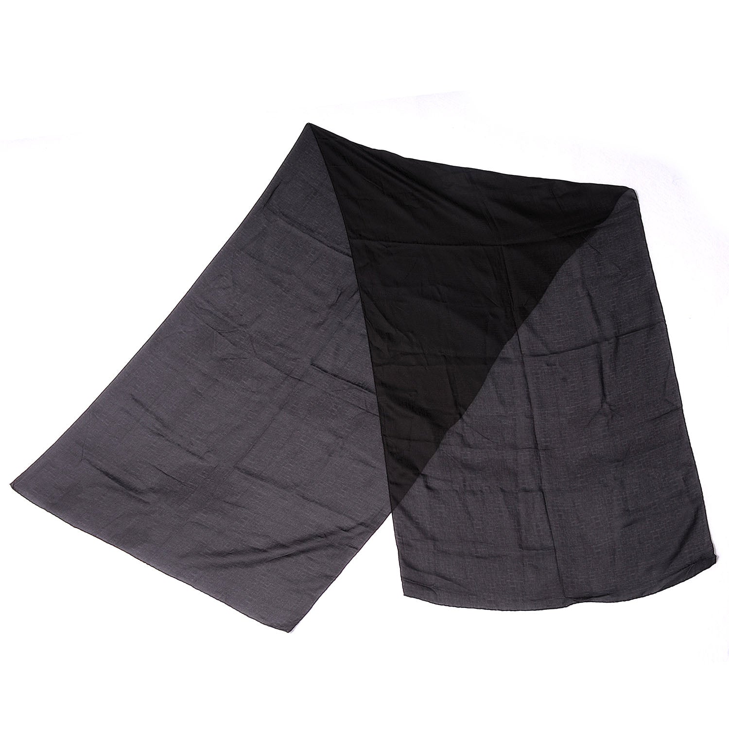 Hermes Silk Mousseline H Stole Black 1 of 3