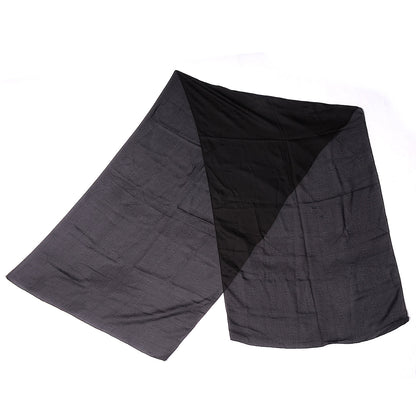 Hermes Silk Mousseline H Stole Black 1 of 3
