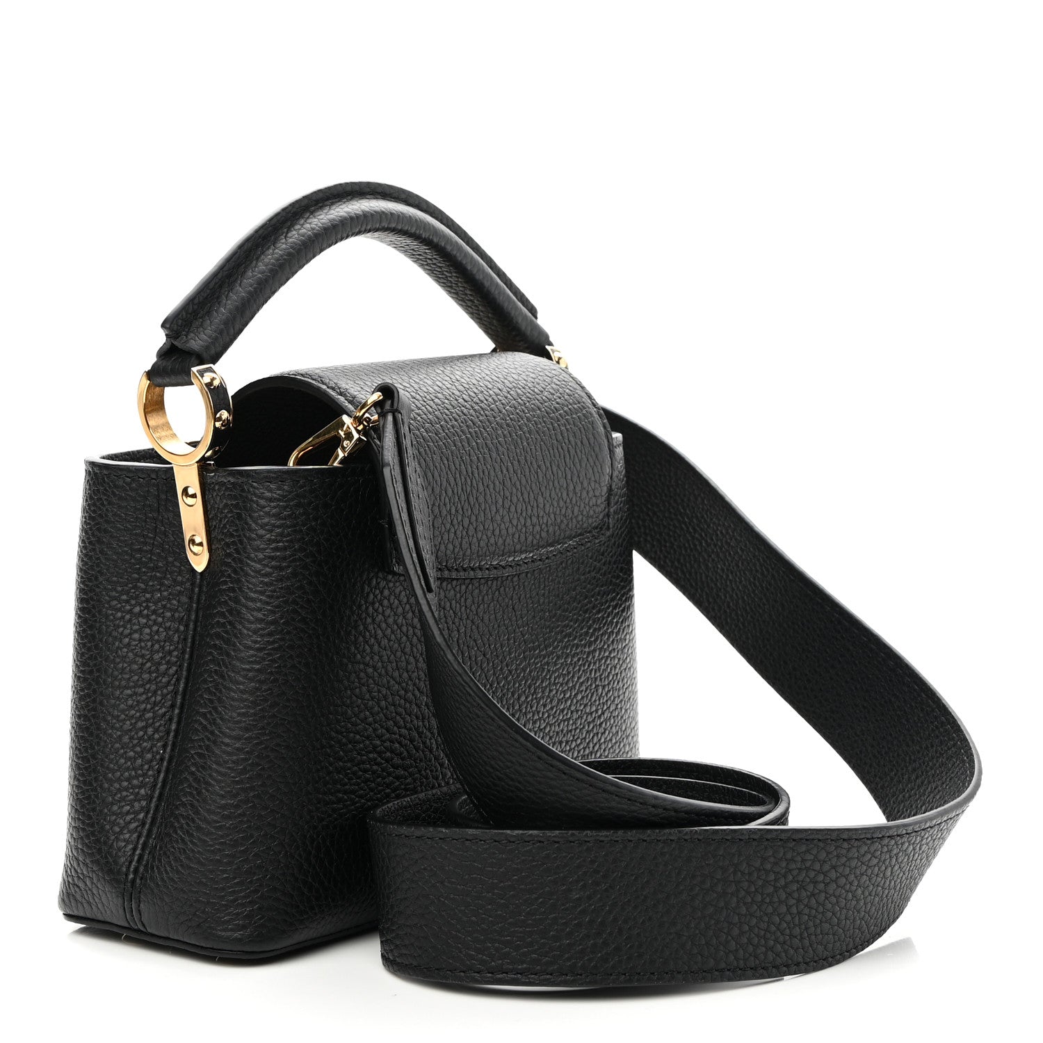 Louis Vuitton Taurillon Mini Capucines Black 3 of 9