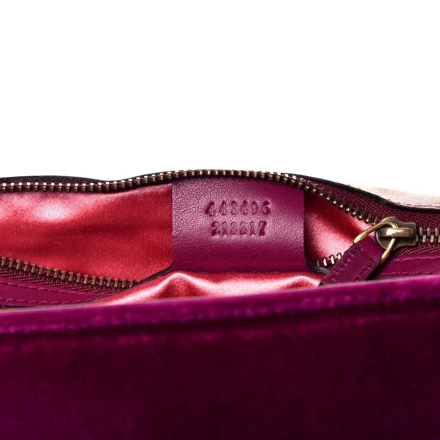 Velvet Matelasse Loved Embroidered Medium GG Marmont Shoulder Bag Fuchsia Violet Cyclamen