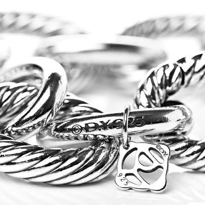 David Yurman Sterling Silver 17mm Extra Large Oval Link Bracelet 4 of 4