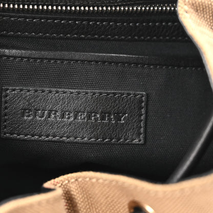 Burberry Canvas Mega Check Medium Rucksack Backpack Black 6 of 9