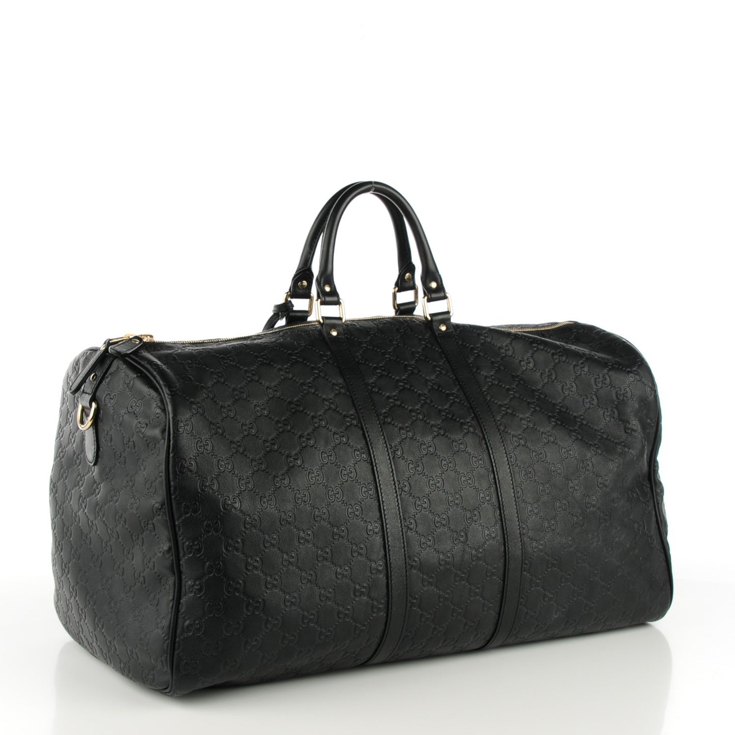 Guccissima Large Carry On Duffle Black